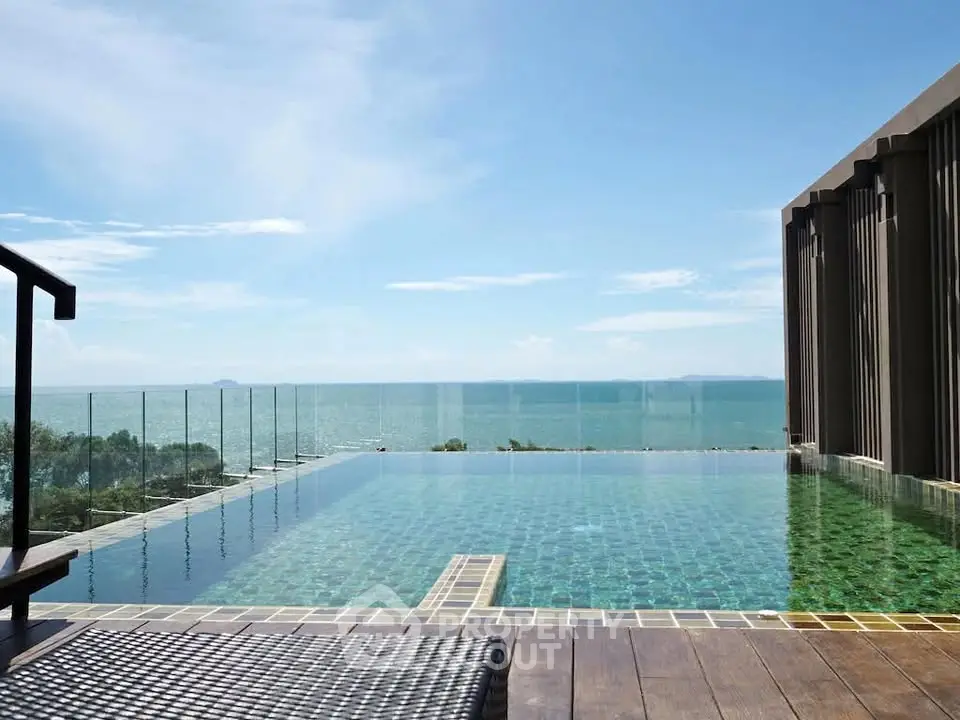 Stunning rooftop infinity pool with breathtaking ocean view