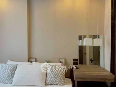 Modern bedroom with stylish decor and cozy ambiance