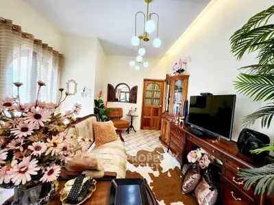 Charming vintage-style living room with elegant decor and cozy ambiance