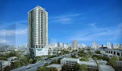 Stunning high-rise building with panoramic city views and modern architecture.