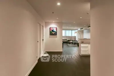 Spacious modern living room with elegant decor and open layout