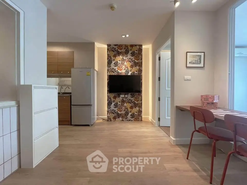 Modern apartment interior with stylish decor and open layout