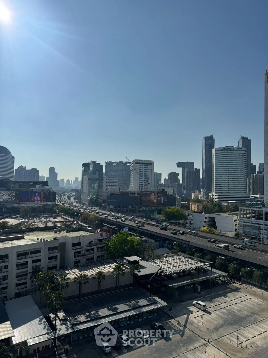 Stunning cityscape view showcasing modern architecture and vibrant urban life.