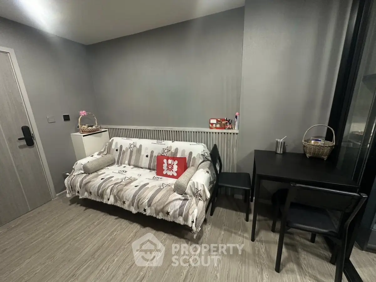 Cozy living room with stylish decor and comfortable seating, perfect for relaxation and entertaining.