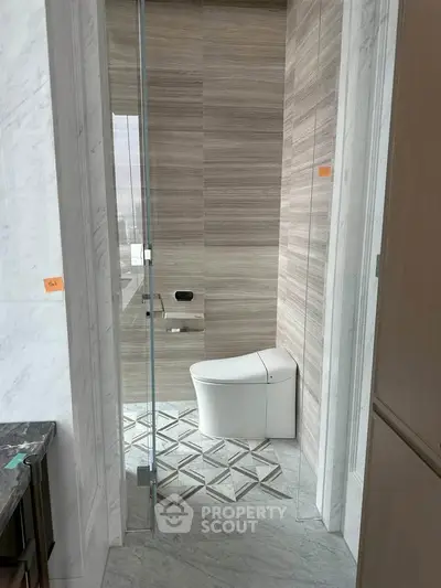 Luxurious modern bathroom with sleek design and high-end fixtures