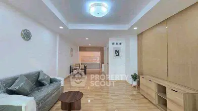 Spacious modern living room with elegant decor and open layout