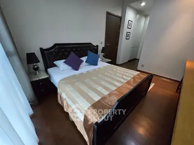 Elegant bedroom with stylish decor and cozy ambiance