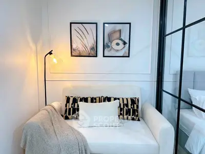 Cozy living room corner with stylish decor and comfortable seating