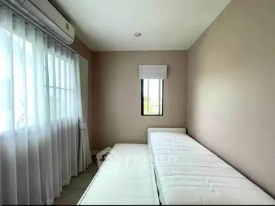 Cozy bedroom with minimalist design and natural light