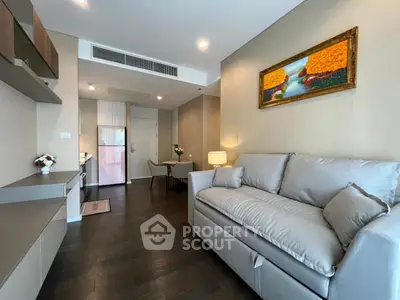 Modern living room with stylish decor and comfortable seating