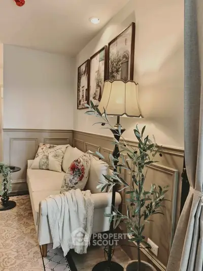 Charming living room with elegant decor and cozy ambiance