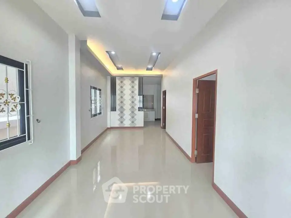 Spacious modern interior with sleek design and ample natural light