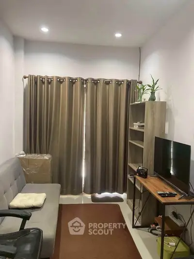 Cozy living room with modern furniture and natural light