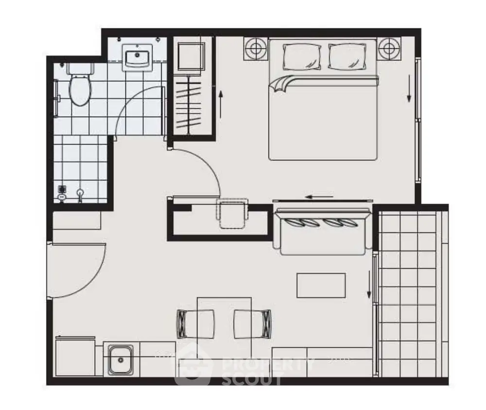  1 Bedroom Condo at A Space Asoke Ratchada-1