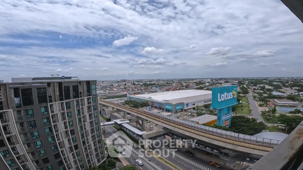 Stunning cityscape view from high-rise building with expansive skyline and modern infrastructure.
