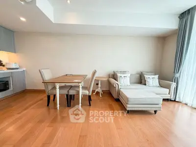 Spacious living room with elegant furniture and natural light