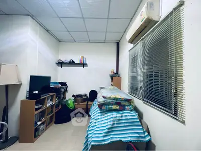 Cozy room with air conditioning and ample storage space