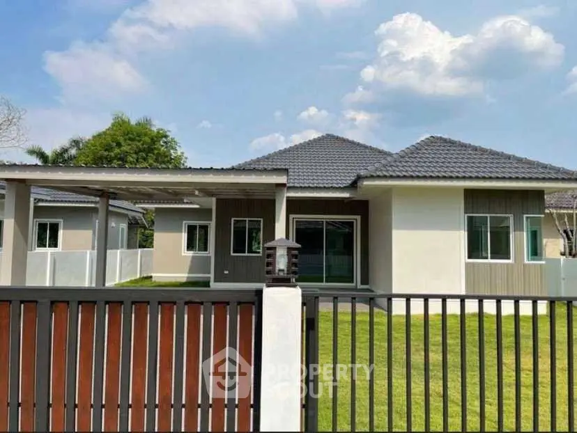 Charming single-story home with modern design and spacious yard.