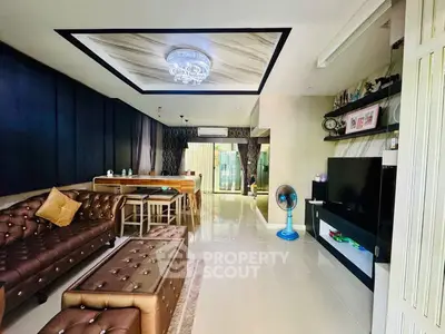 Luxurious living room with elegant decor and modern furnishings