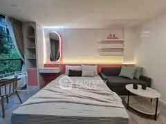Modern studio apartment with stylish decor and cozy ambiance