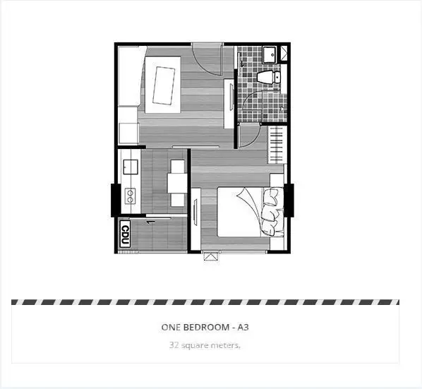 1 Bedroom Condo at Mestyle Condo สุขุมวิท บางนา-1