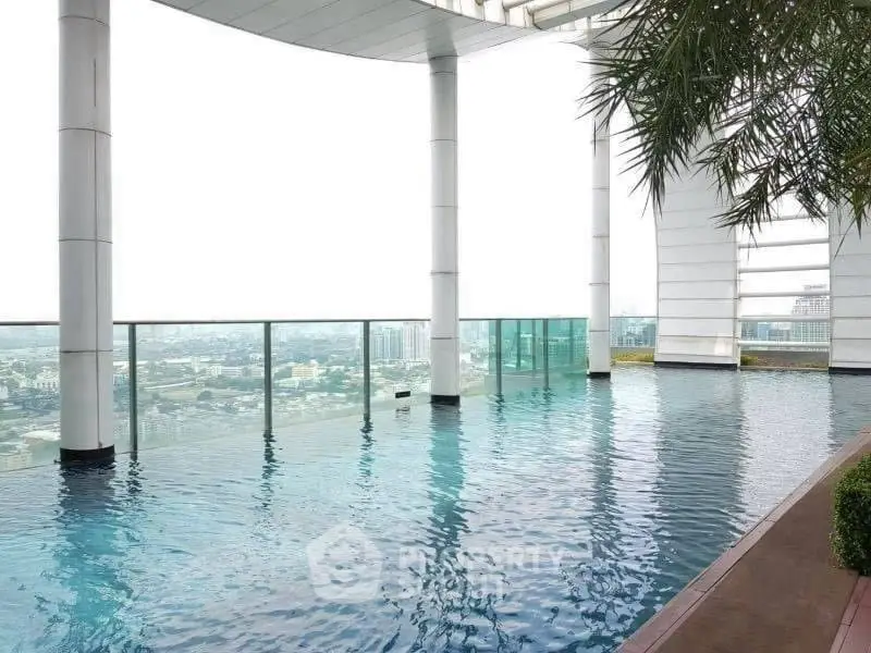 Stunning rooftop infinity pool with panoramic city views, offering luxury and relaxation.