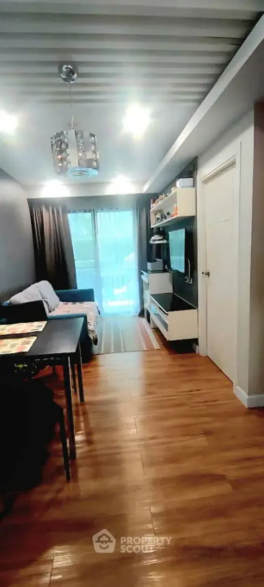 Chic modern living room with stylish decor and natural light