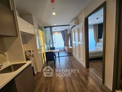 Modern apartment interior with open layout and stylish furnishings