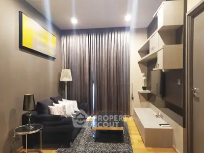 Modern living room with stylish decor and cozy ambiance