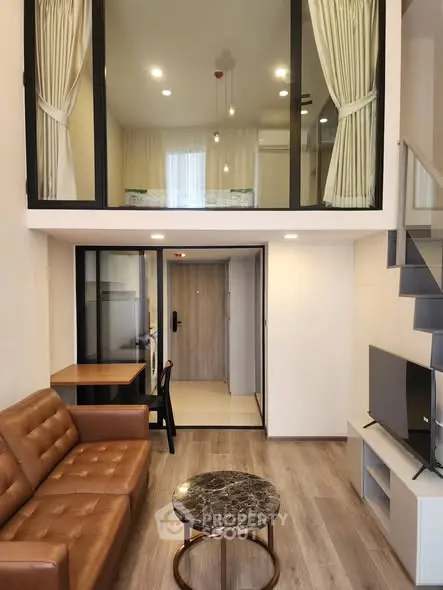 Modern loft apartment with stylish interior and open layout