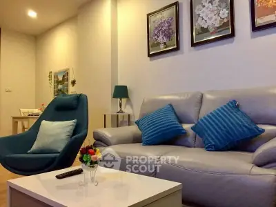 Stylish living room with modern furniture and elegant decor
