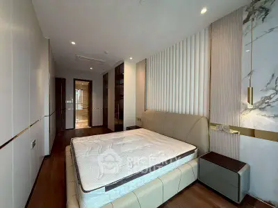 Luxurious modern bedroom with elegant design and spacious layout