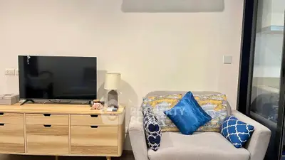 Cozy living room with modern decor and stylish furniture