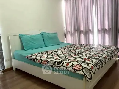 Cozy bedroom with modern decor and natural light