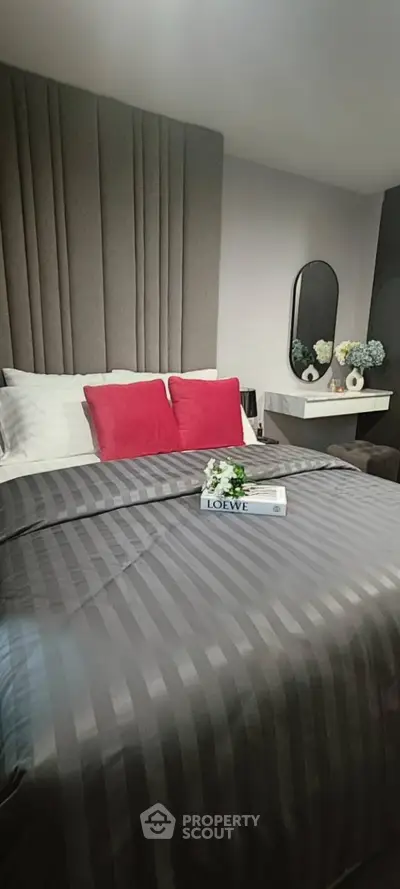 Luxurious bedroom with stylish decor and plush bedding for ultimate comfort.