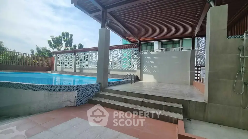 Luxurious rooftop pool with modern design and stunning views