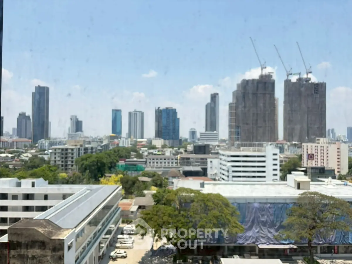 Stunning cityscape view showcasing modern skyscrapers and urban development.