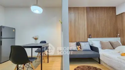 Modern studio apartment with stylish decor and open layout
