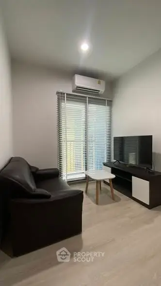 Cozy living room with modern furniture and natural light