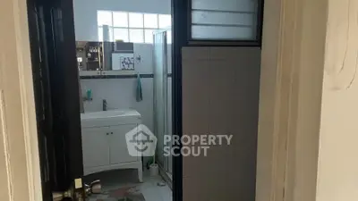 Cozy bathroom with modern fixtures and natural light