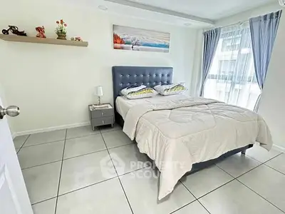 Bright and cozy bedroom with modern decor and natural light