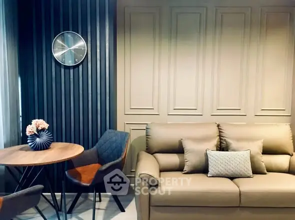 Stylish modern living room with elegant decor and comfortable seating