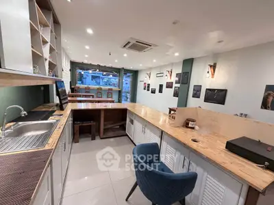 Spacious modern kitchen with open layout and stylish decor