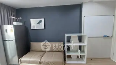 Modern living room with sleek furniture and stylish decor