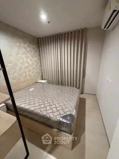 Modern bedroom with stylish decor and cozy ambiance