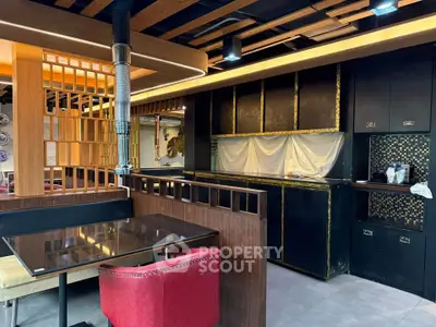 Modern restaurant interior with stylish decor and cozy seating