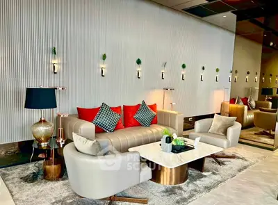 Luxurious modern living room with elegant furniture and stylish decor