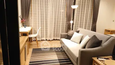 Modern living room with stylish decor and cozy ambiance