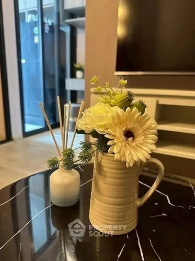 Stylish living room with elegant decor and modern furniture, perfect for relaxation and entertainment.