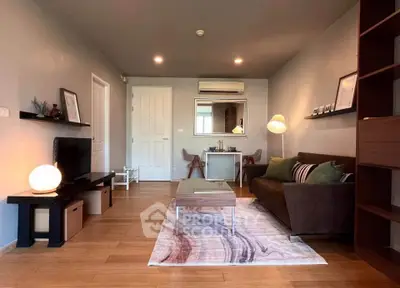 Stylish living room with modern decor and cozy ambiance